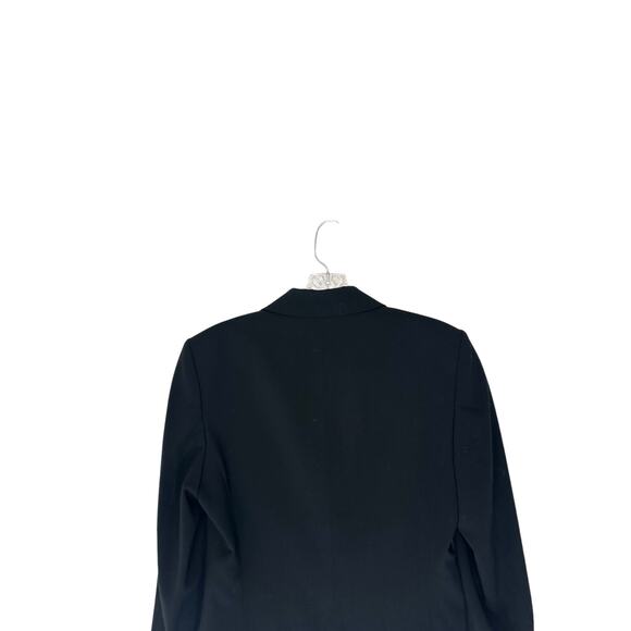 Rene Lezard Blazer XS Black‎ White Tuxedo Office Work Career Dressy Business - Picture 9 of 13